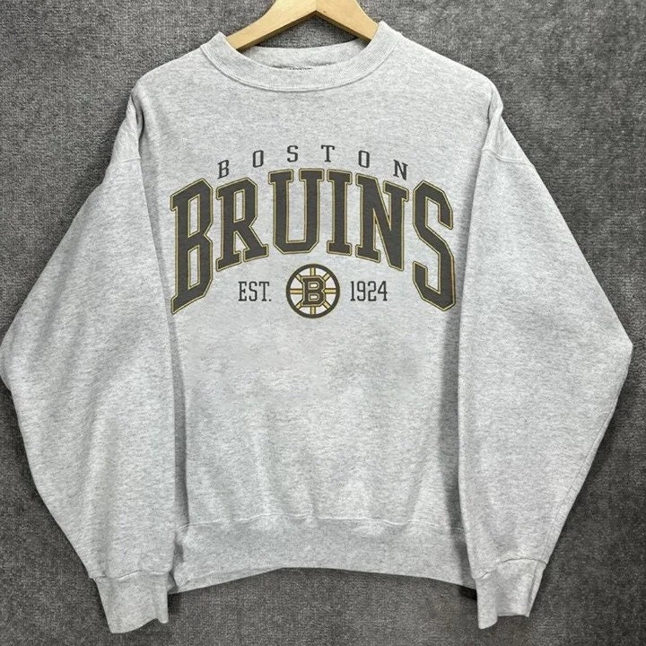 boston bruins NHL Tee Shirt Est.1924 Gear for Sports Cotton Blk Wht Gld Gry  XL