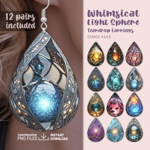 Teardrop Earring PNG Template, Sublimation Earring Template PNG, Earring Template For Sublimation, Sublimation Design Bundle, Bundle PNG