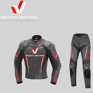 2 Piece Motorbike Racing Leather Suit- CE Approved Motorbike Riding Suit With Protective Armours