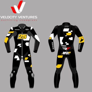 Raul Fernandez Motorbike Racing Leather Suit- CE Approved Motorbike Riding Suit With Protective Armours