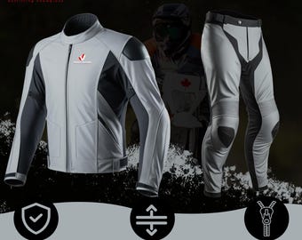 Velocity Ventures 2 piece Motorbike Racing Leather Suit- CE Approved Motorbike Riding Suit With Protective Armours