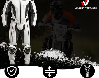 High Quality velocity ventures Motorbike Racing Leather Suit- CE Approved Motorbike Riding Suit With Protective Armours