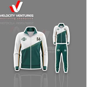 Pack of 2 Tracksuits – Free Logo & Text | Personalised Gym , Team wear | Unisex Zip Jogger Sets