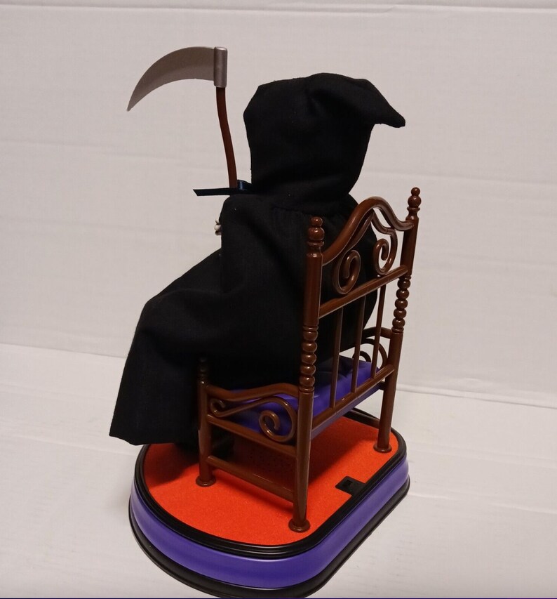 1997 Telco Motion-ettes THE GRIM REAPER Animated Halloween Display Works image 4
