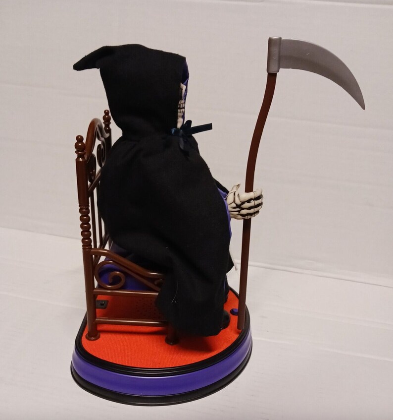1997 Telco Motion-ettes THE GRIM REAPER Animated Halloween Display Works image 6
