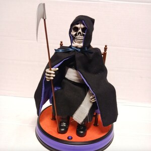 1997 Telco Motion-ettes THE GRIM REAPER Animated Halloween Display Works image 3