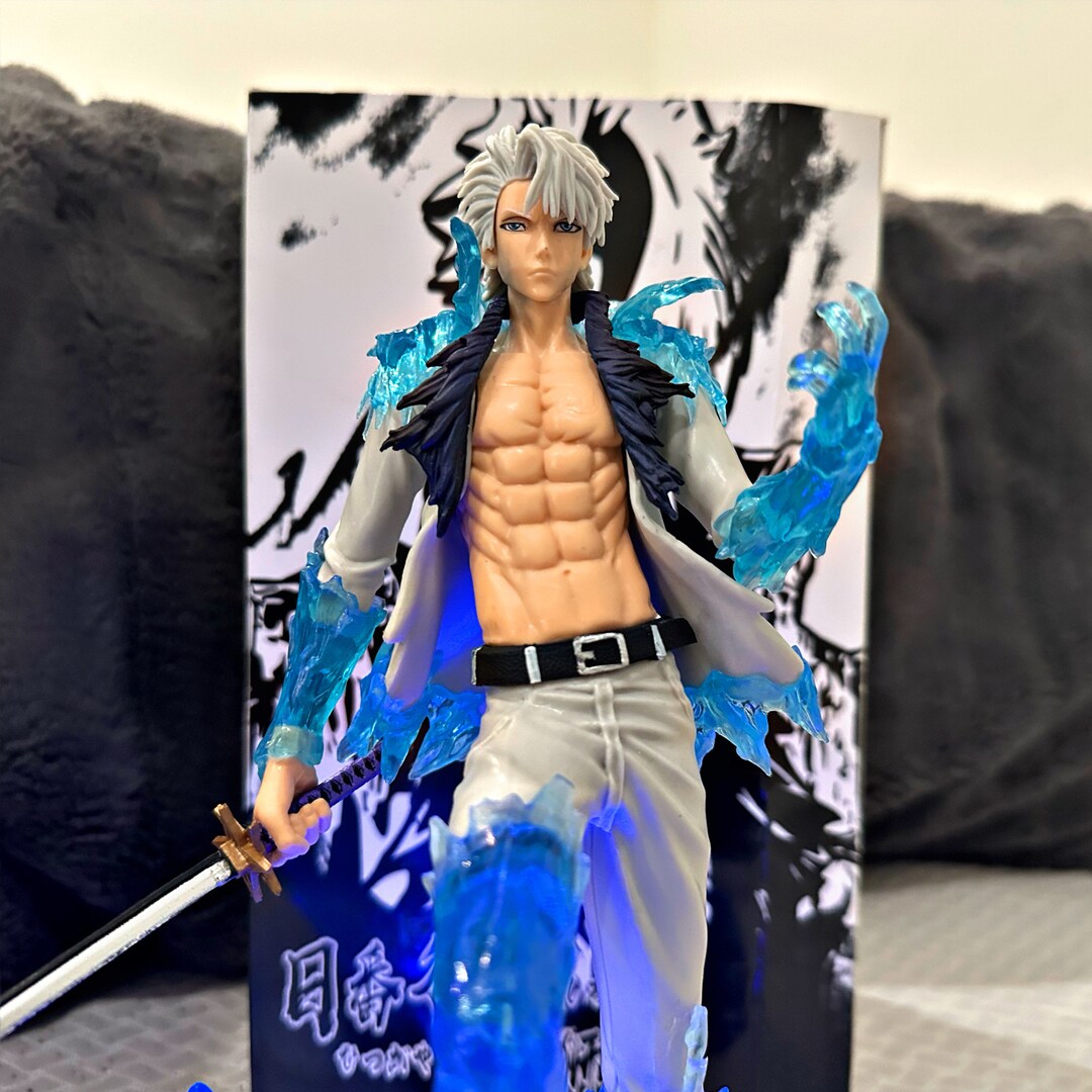 Bleach Anime Toshiro Hitsugaya Action Figure Statue Model Etsy