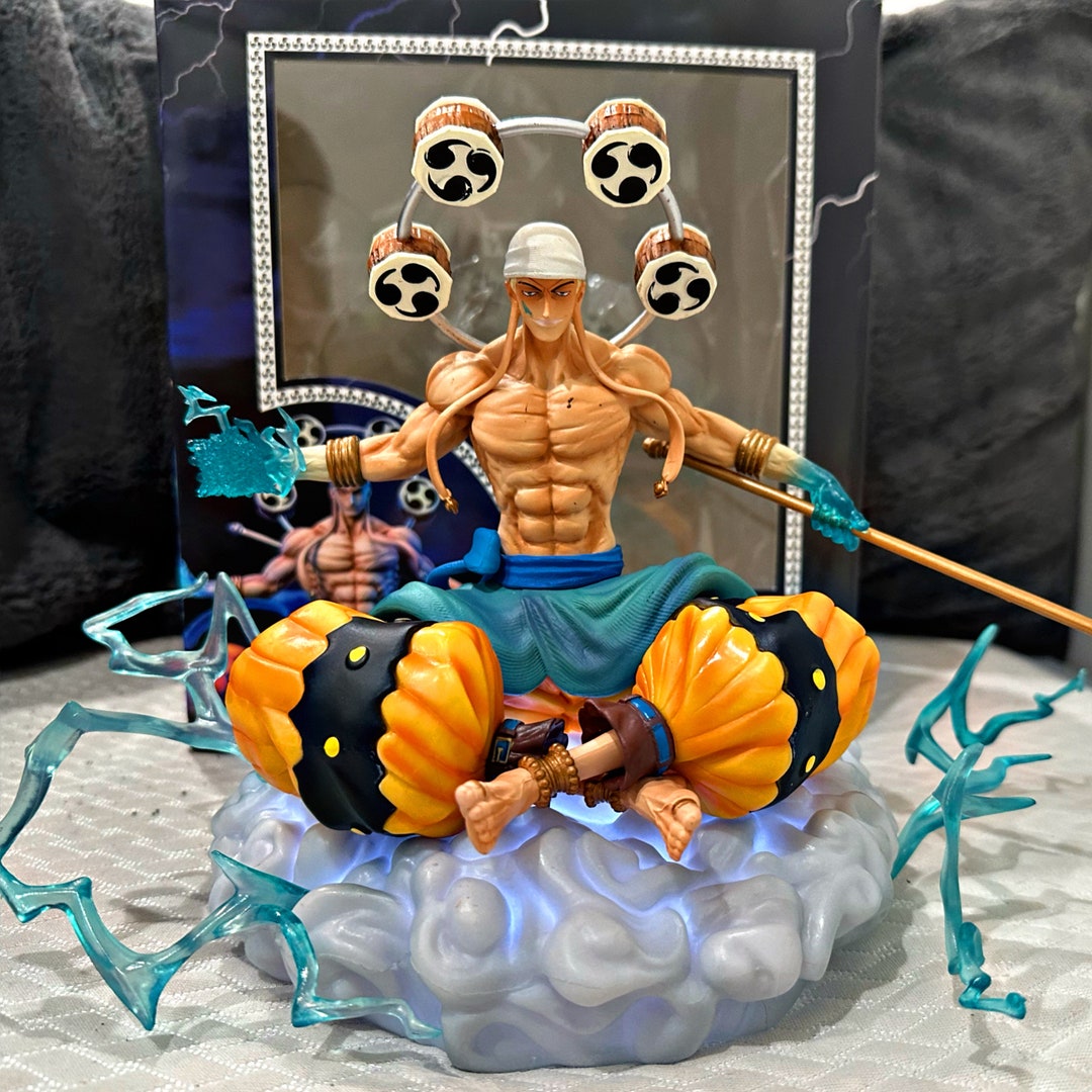 One Piece Enel Anime Figure BT POP God of Thunder Sit Cloud Etsy