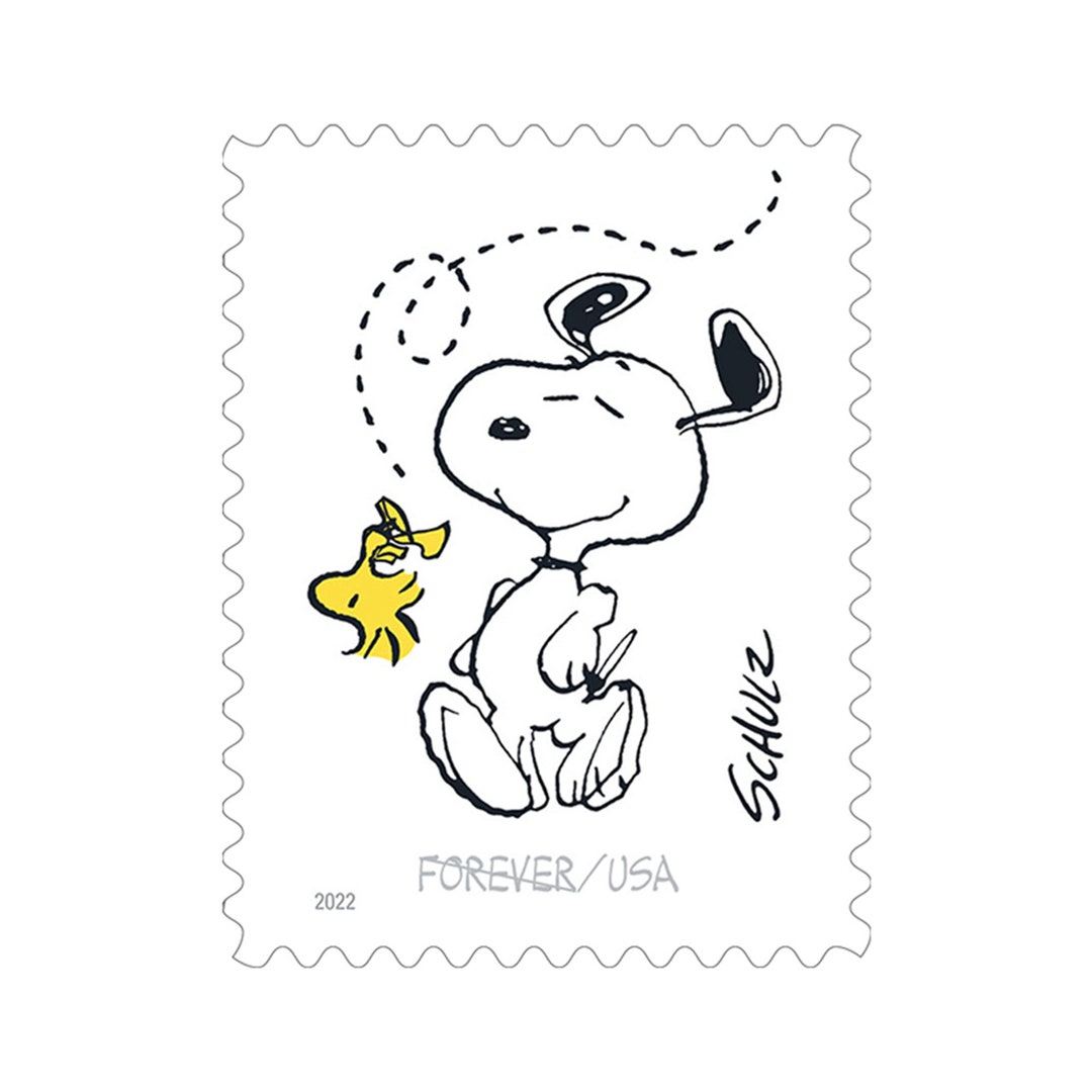 PEANUTS STAMPS Snoopy Charlie Brown Complete Set of 10 Etsy