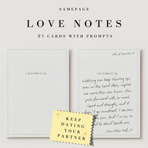 21 Notas de Amor para Parejas - Muestra Todas las Formas en que los Amas - Cartas de Amor / Tarjetas de Amor / Para Él / Para Ella / Siempre Tuyo / Escribe las Tuyas