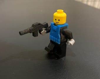 Accesorios para chaleco y rifle de minifigura