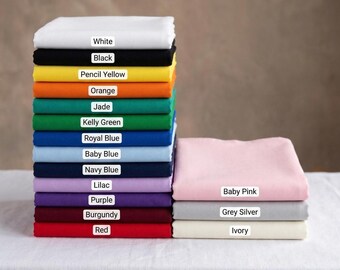 Polyester Poplin Fabric – Sold by the Yard & Bolt | Multiple Colors | Ideal for Apparel, Backdrops, Drapes, Tablecloths and Decor