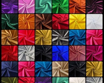 Stretch Velvet Fabric by the Yard – Soft 4-Way Stretch, Luxury Velvet for Dresses, Costumes, Décor, Bows – Multiple Color Options