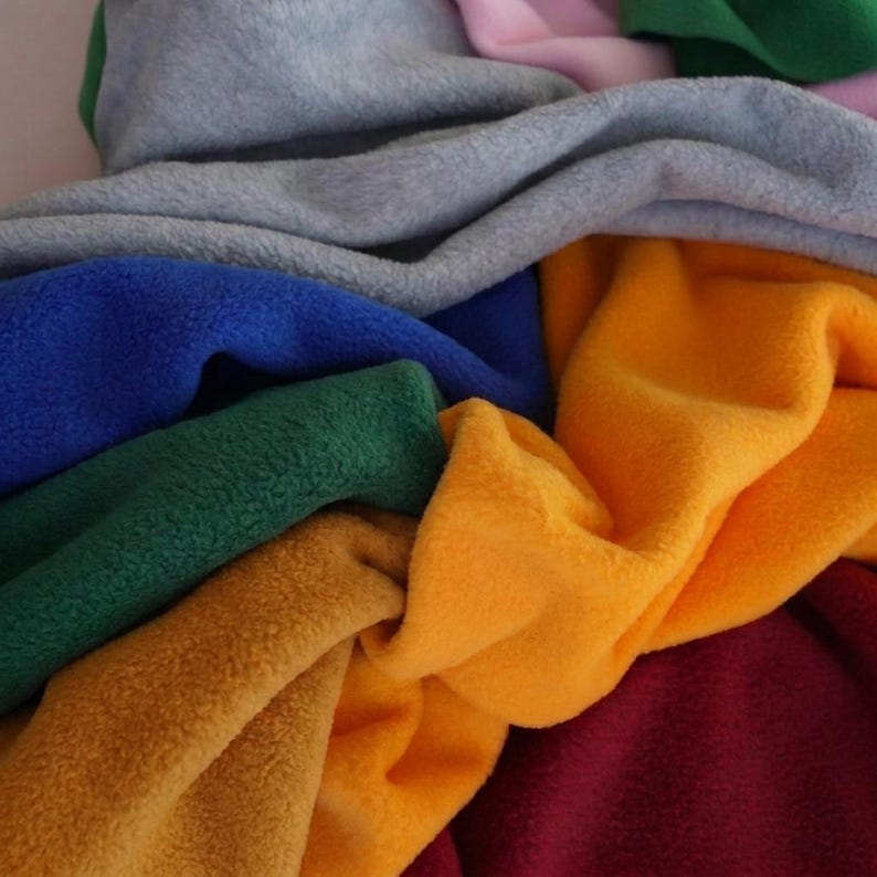 Tela polar antipilling cortada a medida, tela polar suave, tela de felpa acogedora para mantas de pijamas, costura y decoración del hogar. imagen 2