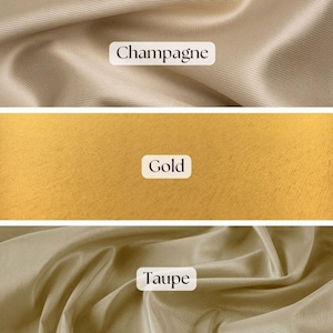 Premium Mikado Matte Stretch Satin Fabric by the Yard