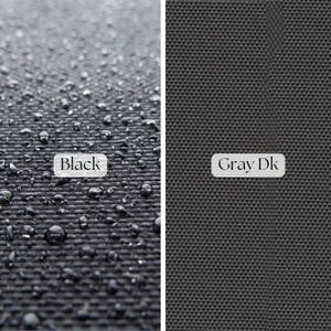 black Waterproof Canvas Fabric