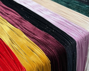 Glitter Lurex Knit Fabric – 60” Wide Sparkle Spandex with Foam Bonding, Ideal for Evening Wear, Stage & Party Décor