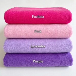 Tela polar antipilling cortada a medida, tela polar suave, tela de felpa acogedora para mantas de pijamas, costura y decoración del hogar. imagen 5