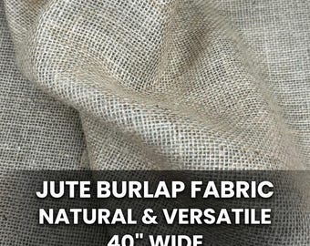 Tela de arpillera de yute natural de 40 pulgadas cortada a medida: opciones ecológicas, versátiles y al por mayor disponibles