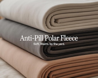 Blanket Fleece Fabric by the Yard | Soft Anti-Pill Polar Fleece for No-Sew Blankets, Crafts & Cozy Projects – Fabric Collections Inc