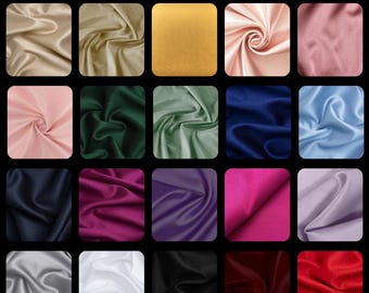 Premium Mikado Satin Fabric by the Yard – Dense Twill Weave, Textured Satin for Bridal Gowns & Costumes