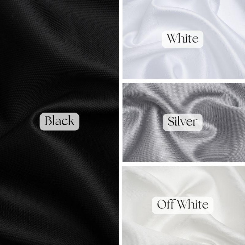 Premium Mikado Matte Stretch Satin Fabric by the Yard