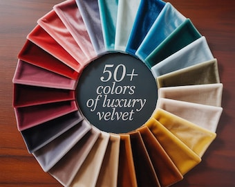 Luxury 4-Way Stretch Velvet Fabric by the Yard – Soft, Smooth & Elegant Material | 58" Wide | 50+ Colors Available