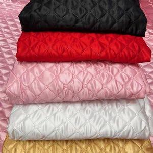 Soft and Durable Quilted Fabric – Polyester Filled for Jackets, Vests, Quilted Padding & Warm Blankets