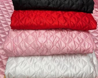 Soft and Durable Quilted Fabric – Polyester Filled for Jackets, Vests, Quilted Padding & Warm Blankets