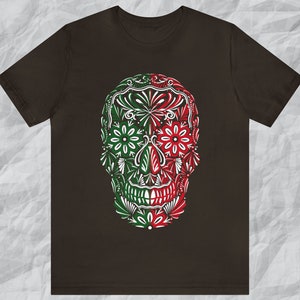 Sugar Skull, Day of the Dead, Dia de los Muertos, Pinstripe, Calavera, Muerte, Tradition, Folk Art, Prehispanic, Mens Gifts, Womans Gifts