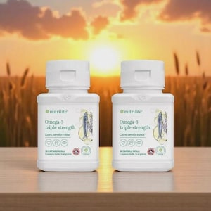 2 verpakkingen Omega-3 Triple Strength Nutrilite™ + GRATIS pillendoos