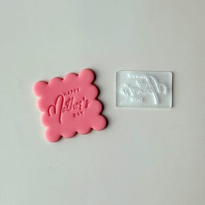 Muttertagsstempel | Ausstechform Frühlings Backgeschenk – Fondant, Ton, Cookie Verwendung | Sauber N Scharf