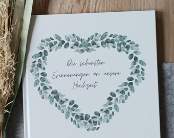 Hochzeitsalbum, Erinnerungsbuch Hochzeit zum Ausfüllen, Hochzeitsgeschenk Erinnerungsalbum