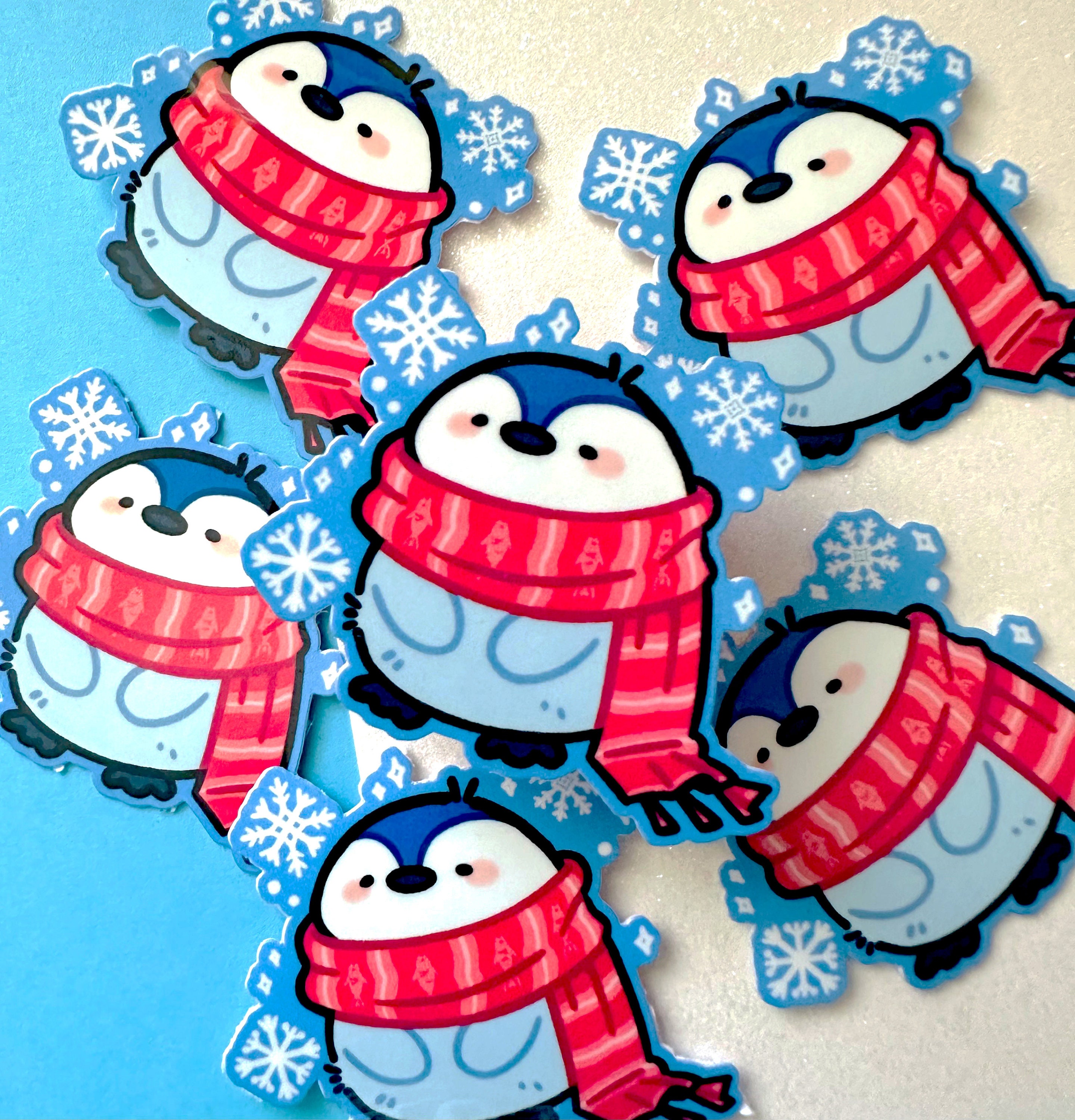 Cute Penguin Sticker Kawaii Penguin I Stationery Vinyl Sticker I
