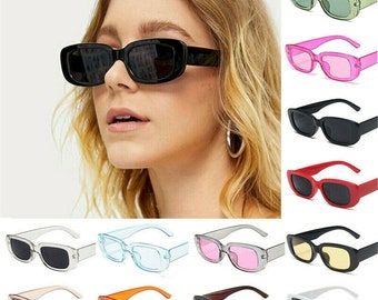 Fashion Retro Rectangle Sunglasses Shades Sun Glasses Women UV400 Square