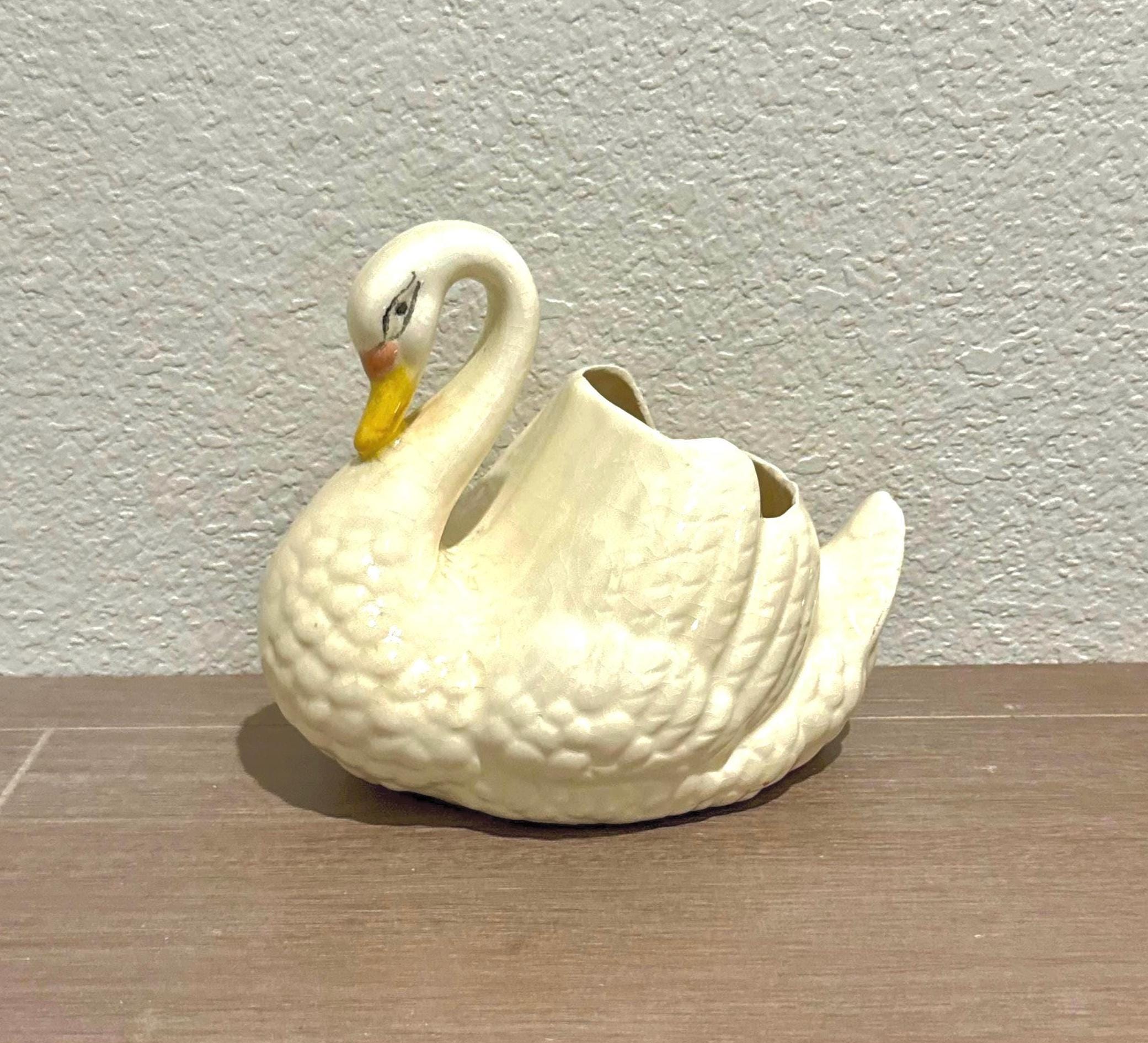 Ceramic Swan - Etsy