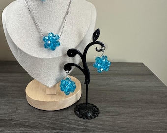 Beaded Necklace and Earrings Set