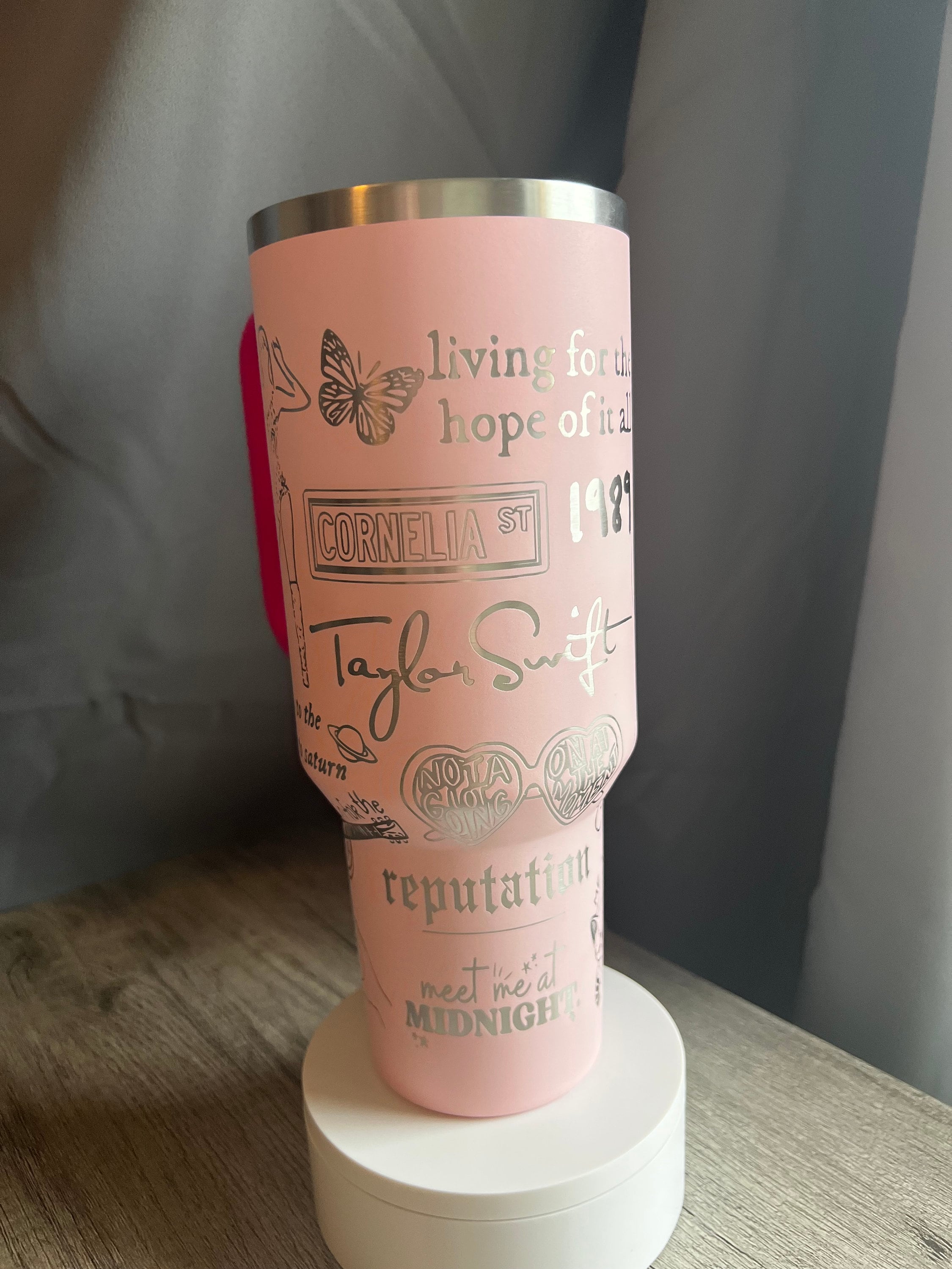 Custom Name Reputation Engraved Taylor Swift 40oz Stanley Tumbler - The  best gifts are made with Love