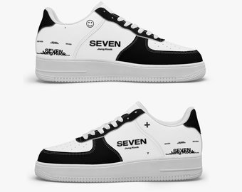 Jungkook Seven Merch Sneakers • BTS Jungkook Solo Merch Platform Shoes • Bts Couple Shoes • Bts Fan Merch Shoes • Gift For Army