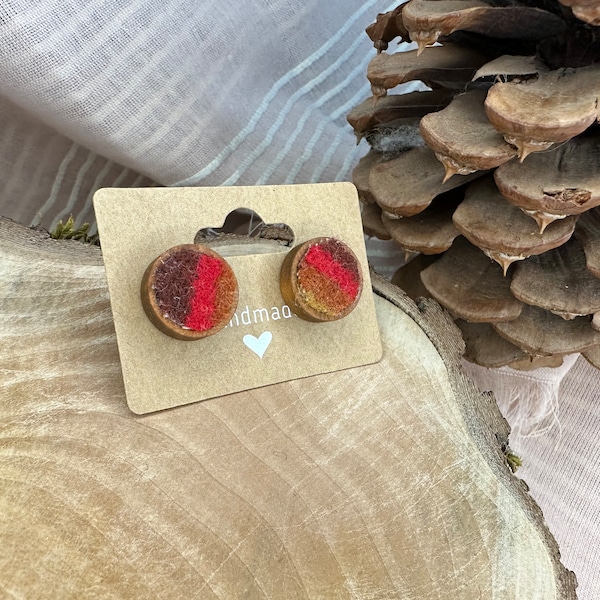 Wool Earrings Etsy