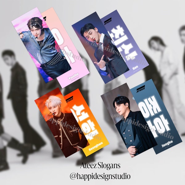 Ateez Slogans | Ateez Cheering Kit, Kpop Slogan, Atiny