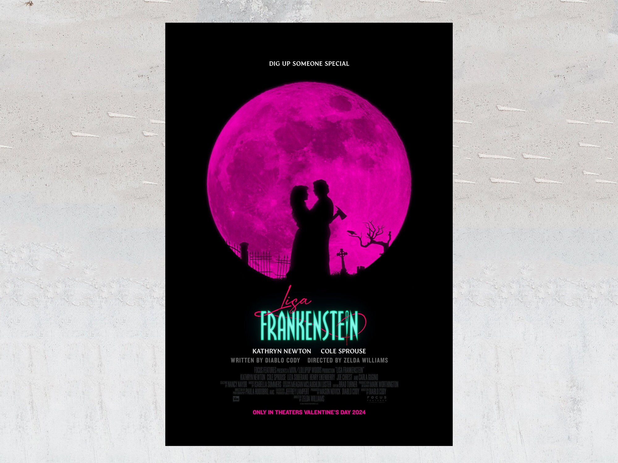 Lisa Frankenstein Movie Posters Collector's Memorabilia Personalized
