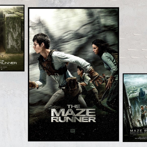 Affiches de film The Maze Runner – Souvenirs de collection – Cadeaux d'affiche personnalisés – Affiche imprimée sur toile