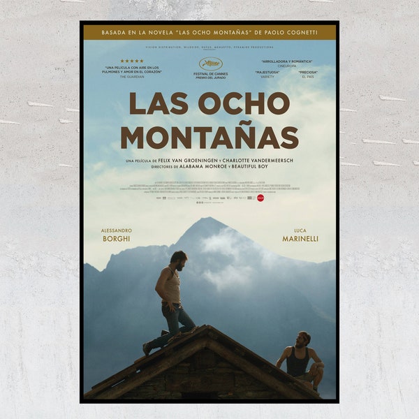 Les huit montagnes Film Posters - Collector's Memorabilia - Personalized Poster Gifts - Poster Print on Canvas