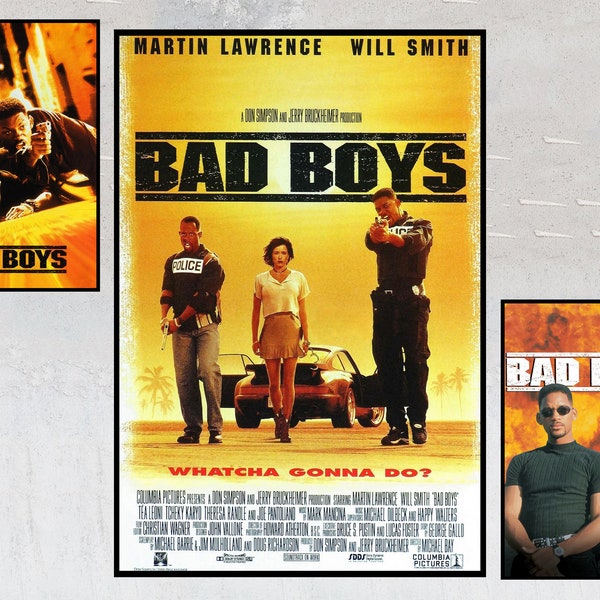 Carteles de películas de Bad Boys - Recuerdos de coleccionista - Regalos de carteles personalizados - Impresión de carteles en lienzo