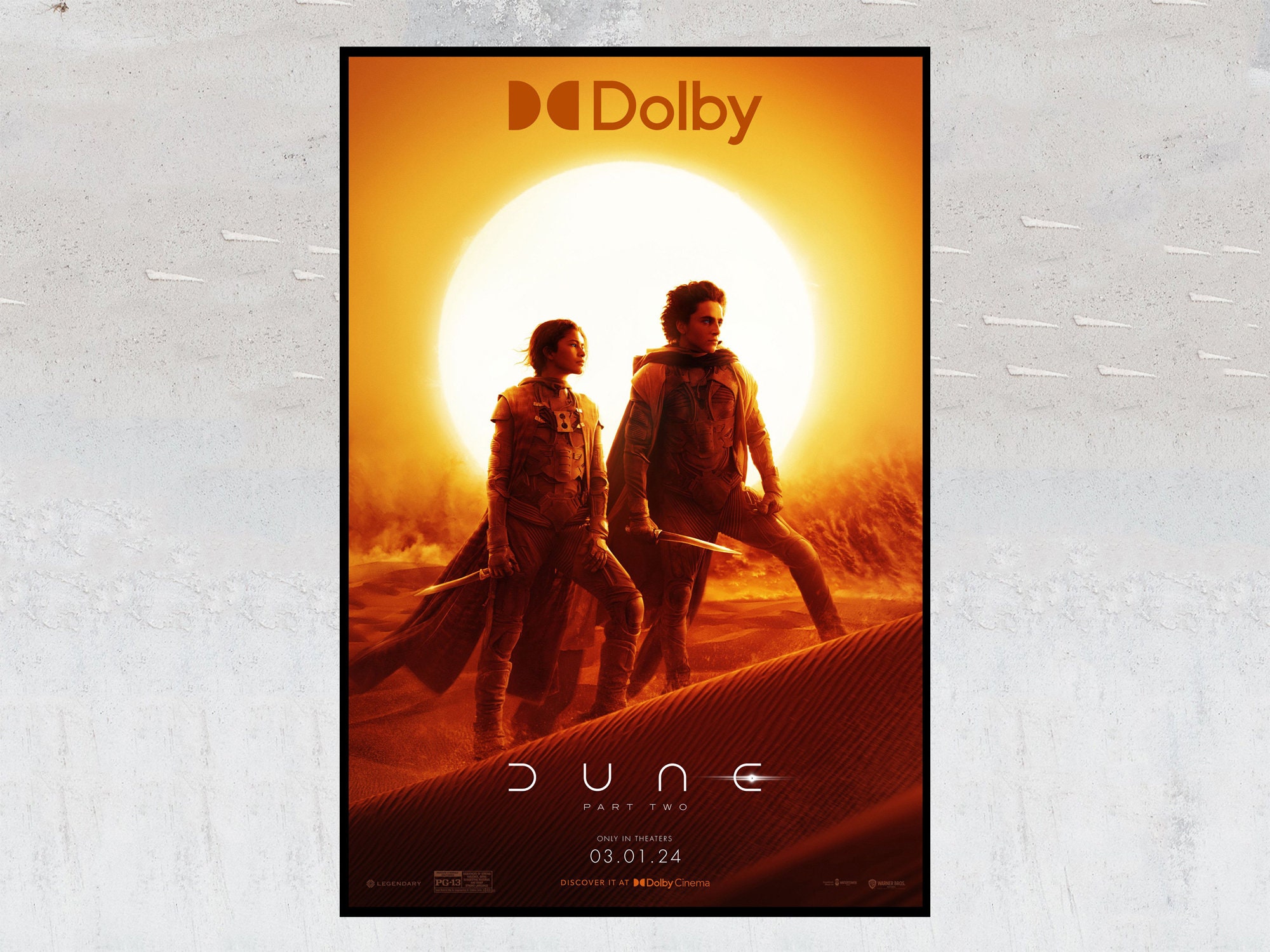 Póster de película Dune, Película Dune 2024 Part 2, Timothe Chalamet