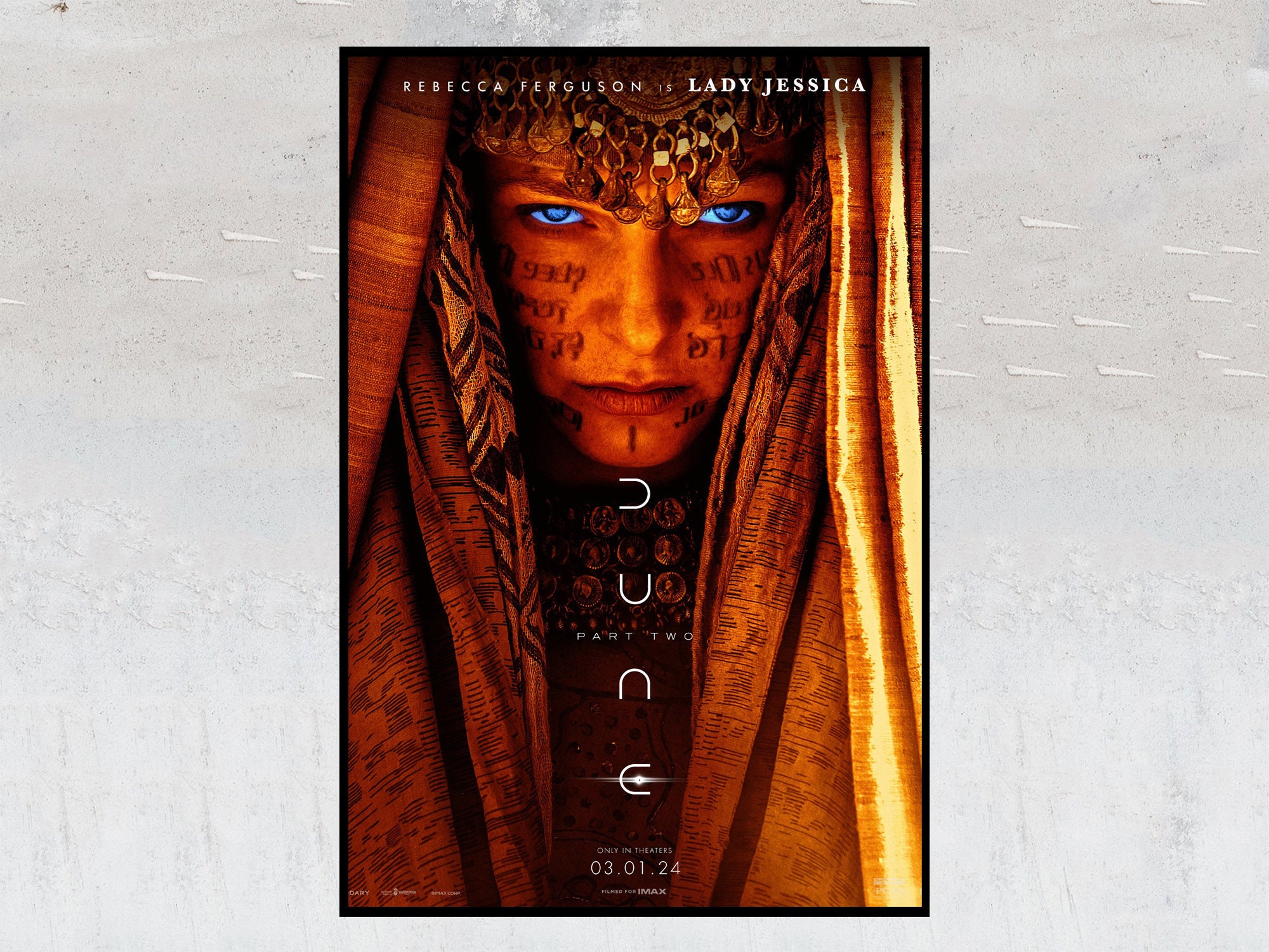 Póster de película Dune, Película Dune 2024 Part 2, Timothe Chalamet