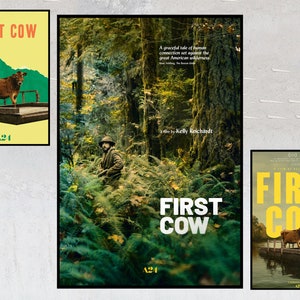 First Cow Film Posters - Collector's Memorabilia - Personalized Poster Gifts - Poster Print on Canvas