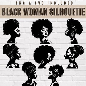 黒人女性のシルエット svg、黒人女性のアフロ svg、黒人女性のシャツ デザイン、女性のシルエット アート、svg アフロ女性のデザイン、svg バンドル