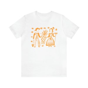 Pyrex Pumpkin Orange Amish Butterprint Inspired Unisex Jersey Short Sleeve Tee